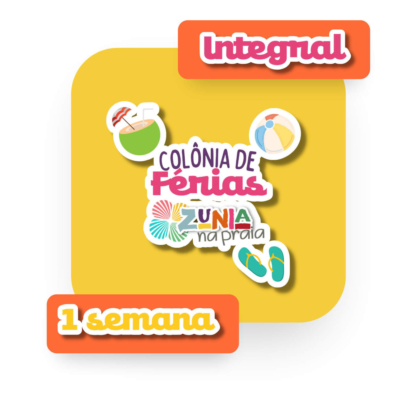 Colônia de Férias Integral (08H ÁS 18H) - 5 DIÁRIAS