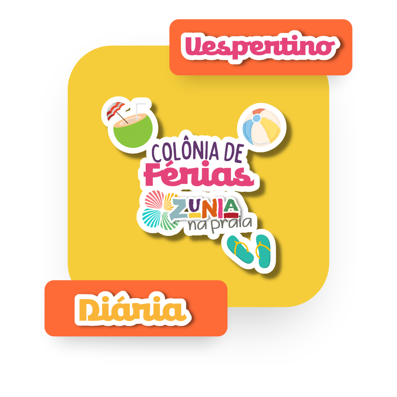 Colônia de Férias Vespertino (13h ás 18h) - 1 DIÁRIA